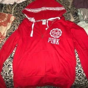 VS PINK quarter zip hoodie